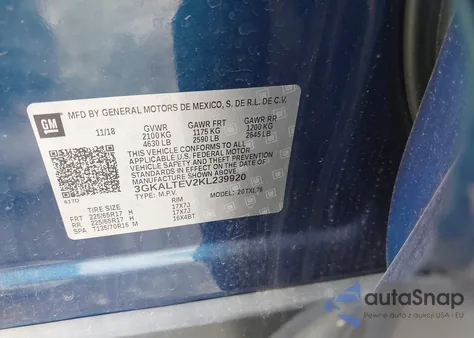 2019 GMC Terrain Sle from USA, damaged, VIN 3GKALTEV2KL239920